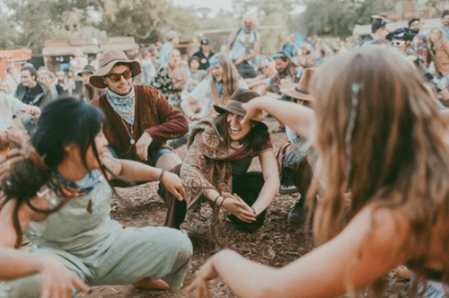 lucidity music festival participants dancing