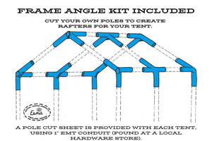 wall tent angle pieces for frame poles