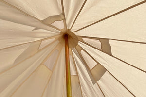 ceiling vents of bell tent