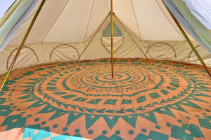 boho bell tent floor cover
