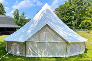 zipper windows on glam tent