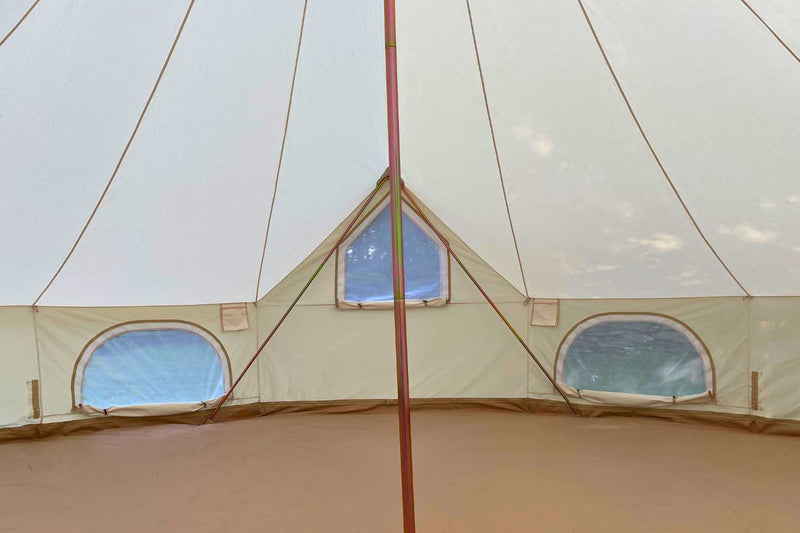 20' (6M) Zephyr Tent Cabin | Bell Tent With Vented Picture Window ...