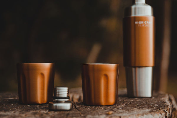 High Camp Travel Flask and Tumblers
